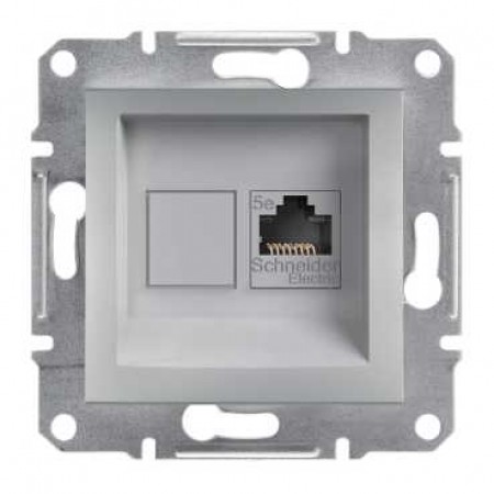 РОЗЕТКА КОМПЬЮТЕРНАЯ RJ45 UTP КАТ. 5Е АЛЮМИНИЙ ASFORA Schneider Electric (EPH4300161)