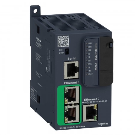 Контроллер (ПЛК) M251 1RS485 2ETHERNET (TM251MESE)